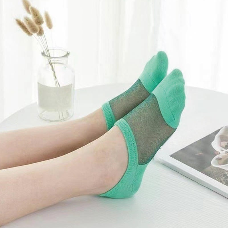 Chaussettes invisibles en maille fine et aérée (10 paires)