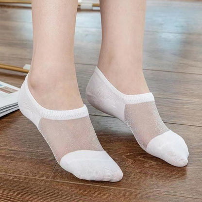 Chaussettes invisibles en maille fine et aérée (10 paires)