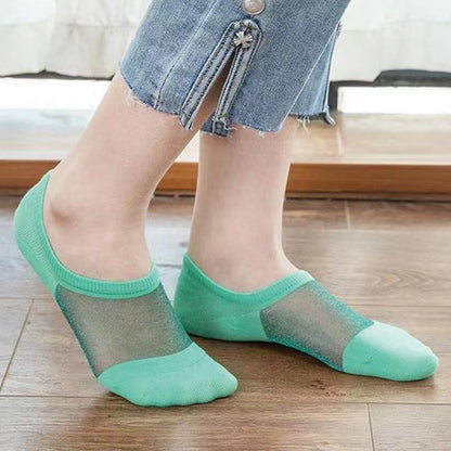 Chaussettes invisibles en maille fine et aérée (10 paires)