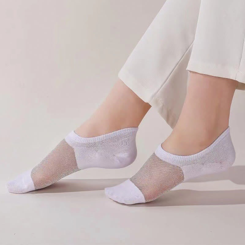 Chaussettes invisibles en maille fine et aérée (10 paires)