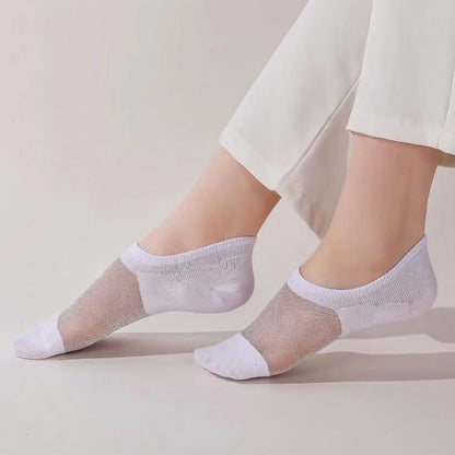 Chaussettes invisibles en maille fine et aérée (10 paires)
