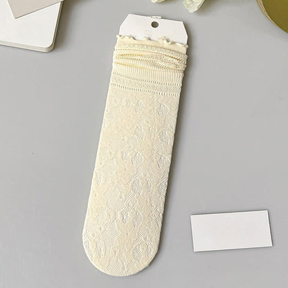 Chaussettes amples en maille et dentelle (6 paires)