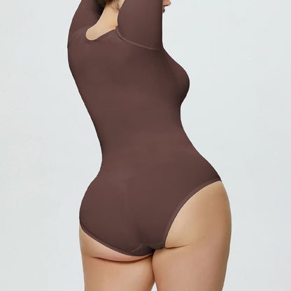 Body gainant une pièce sans coutures à manches longues - image 10