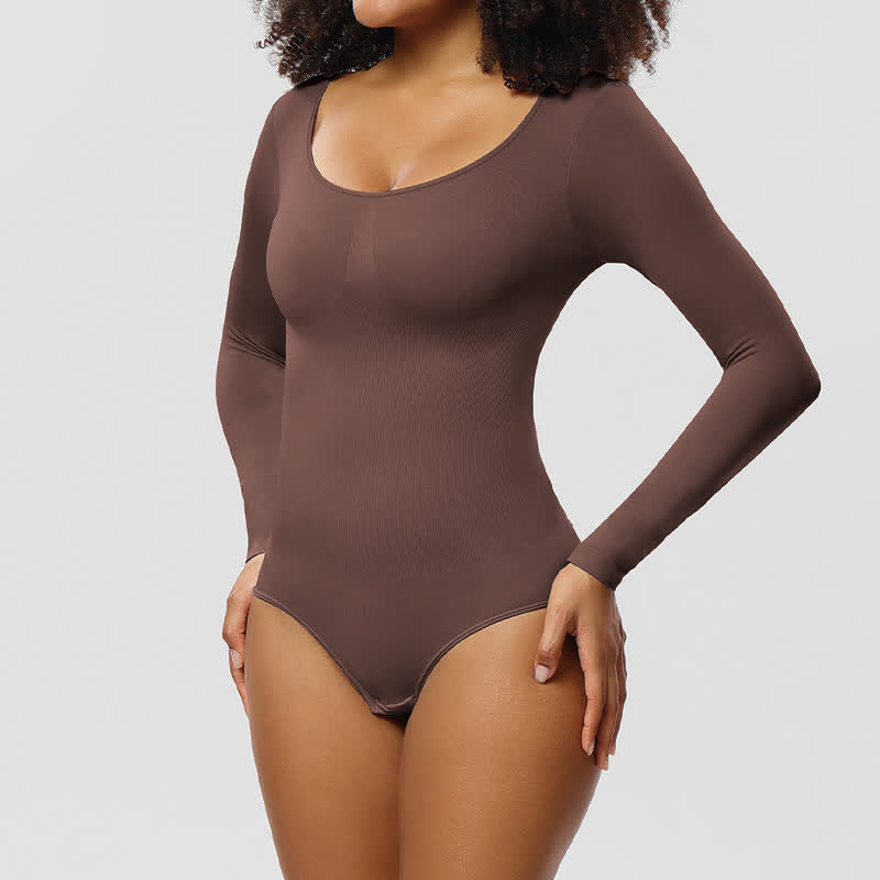 Body gainant une pièce sans coutures à manches longues - image 8