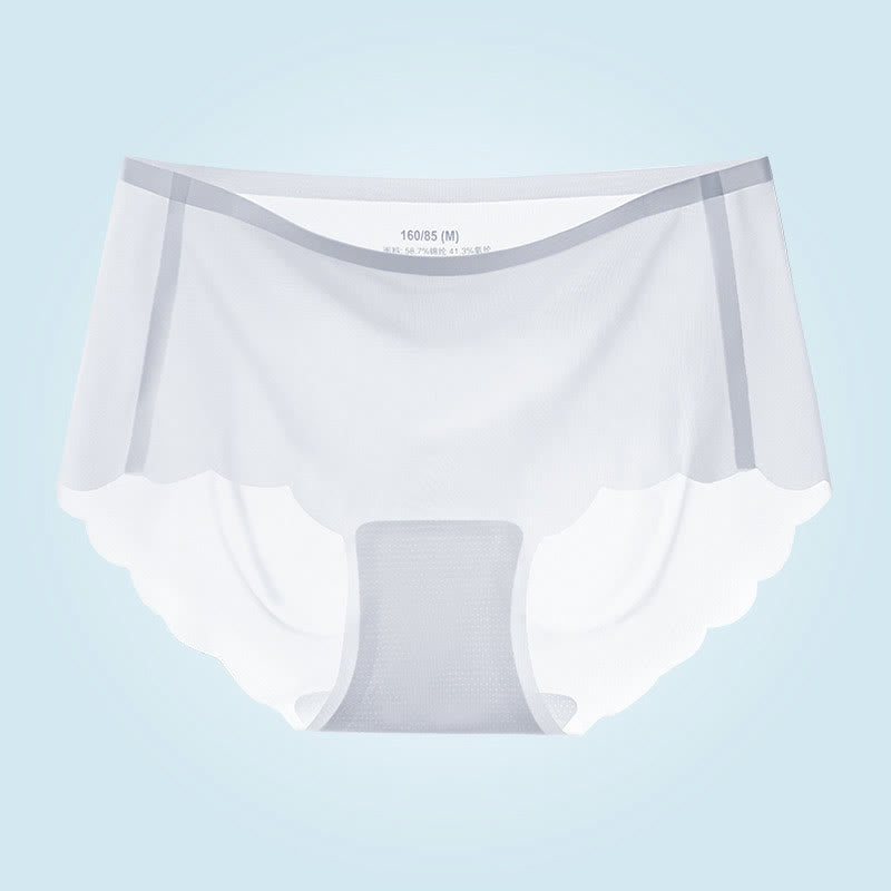 Culotte taille mi-haute respirante ultra-fine sans couture (lot de 3)