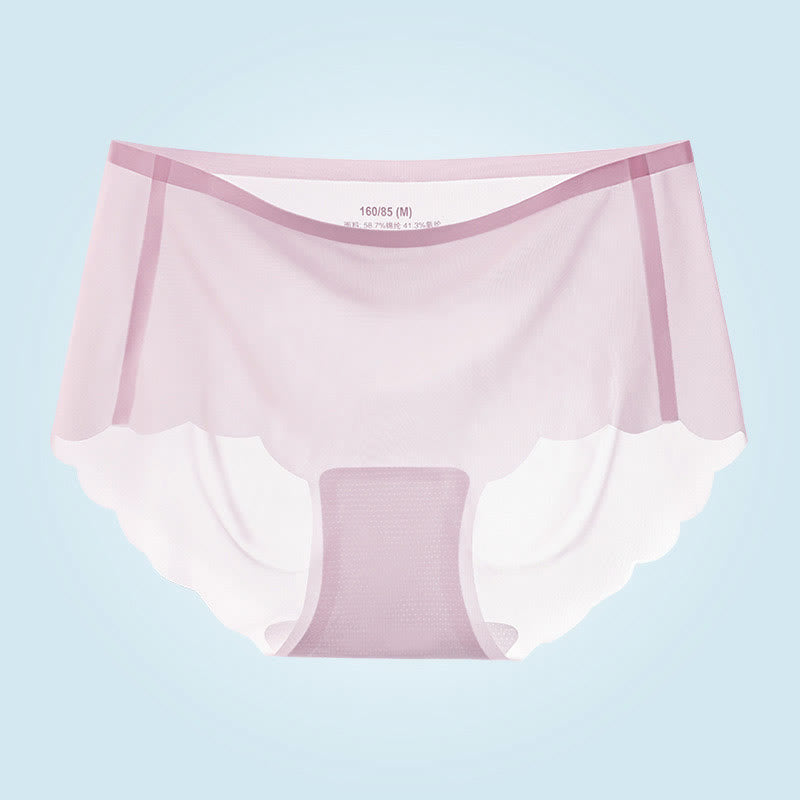 Culotte taille mi-haute respirante ultra-fine sans couture (lot de 3)