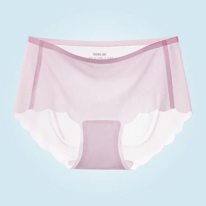 Culotte taille mi-haute respirante ultra-fine sans couture (lot de 3)