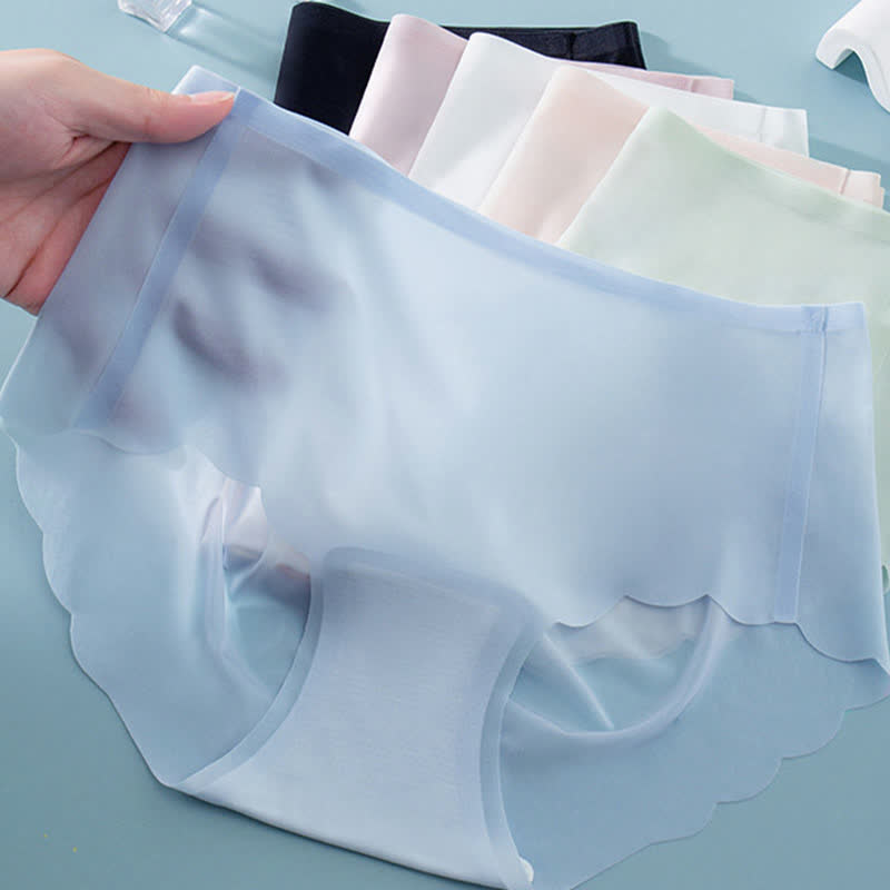 Culotte taille mi-haute respirante ultra-fine sans couture (lot de 3)