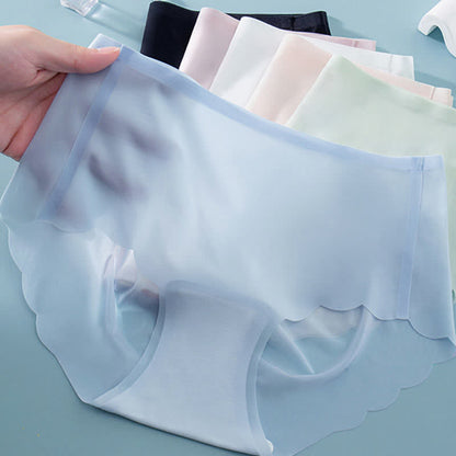 Culotte taille mi-haute respirante ultra-fine sans couture (lot de 3)