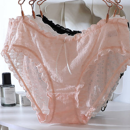 Culottes mignonnes en dentelle grande taille (lot de 3)