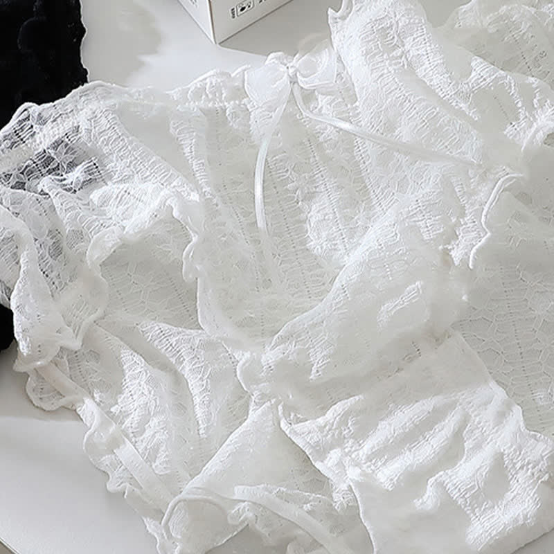 Culottes mignonnes en dentelle grande taille (lot de 3)