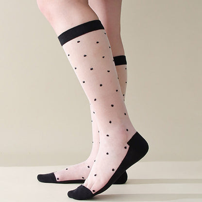 Chaussettes à pois mignons (5 paires) - Pois - EU36-40 (US3-7) - image 2