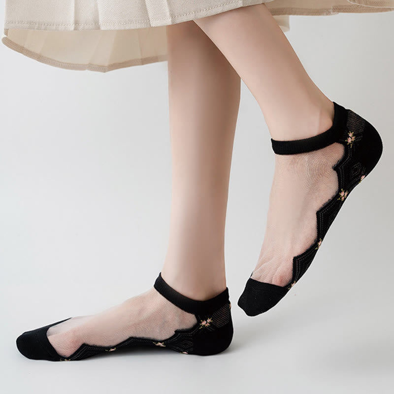 Chaussettes à imprimé pétales (10 paires) - image 1