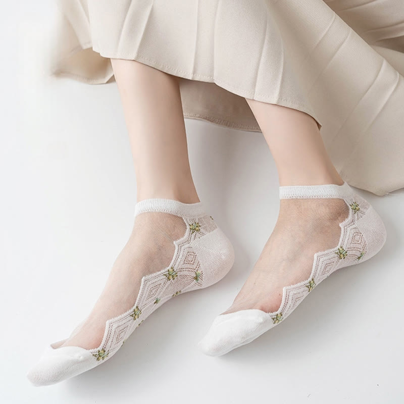 Chaussettes à imprimé pétales (10 paires) - image 5
