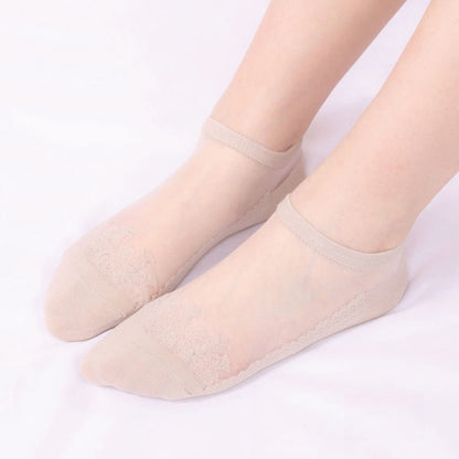 Chaussettes transparentes Jacquard (6 paires)