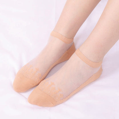 Chaussettes transparentes Jacquard (6 paires) - Orange - EU36-40 (US3-7) - image 16