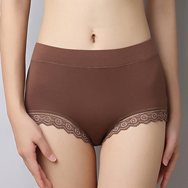 Culotte taille mi-haute en modal doux grande taille (lot de 3)