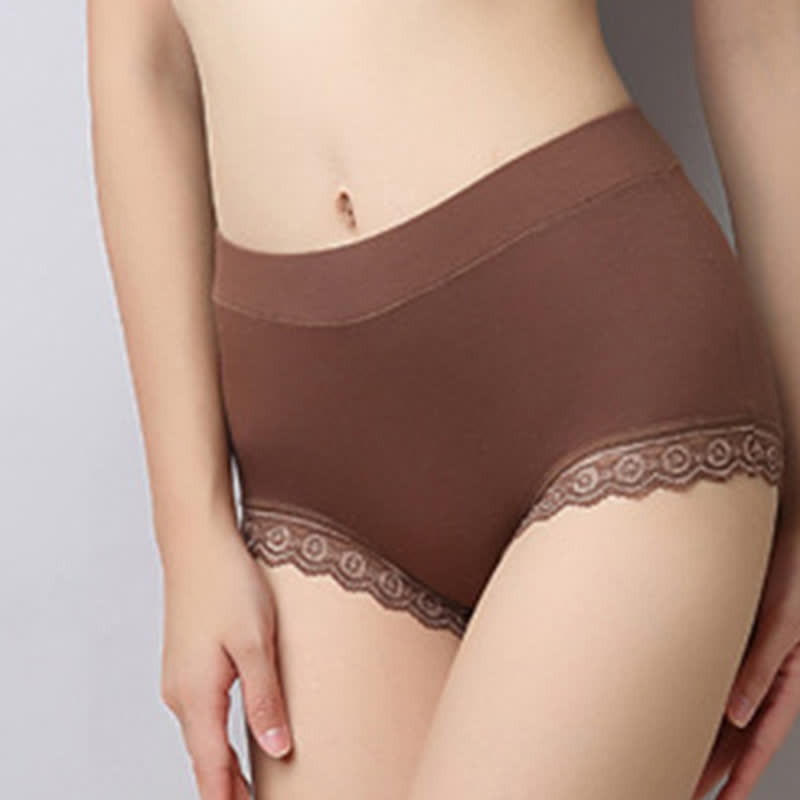 Culotte taille mi-haute en modal doux grande taille (lot de 3)