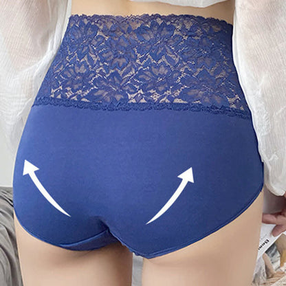 Culotte gainante taille haute en dentelle (lot de 3)