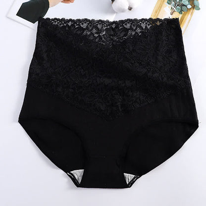 Culotte gainante taille haute en dentelle (lot de 3)