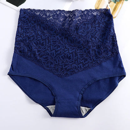 Culotte gainante taille haute en dentelle (lot de 3)