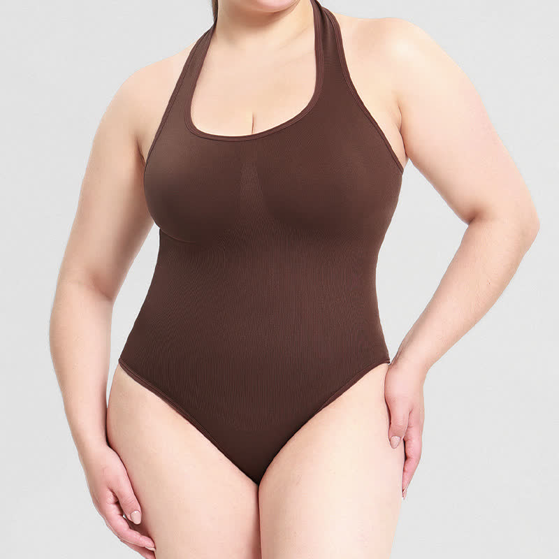 Body gainant à col licou - Brun - 3XL - image 8