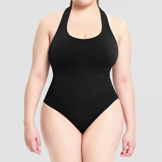 Body gainant à col licou - Noir - 3XL - image 0