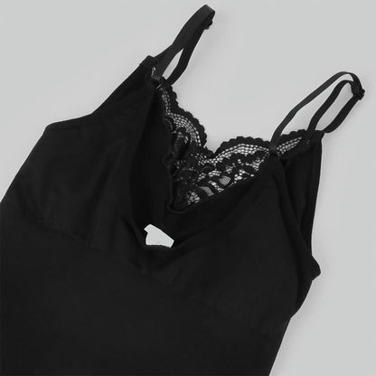 Body gainant en dentelle de couleur unie