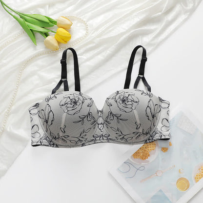 Soutien-gorge à armatures à imprimé floral vintage - image 4