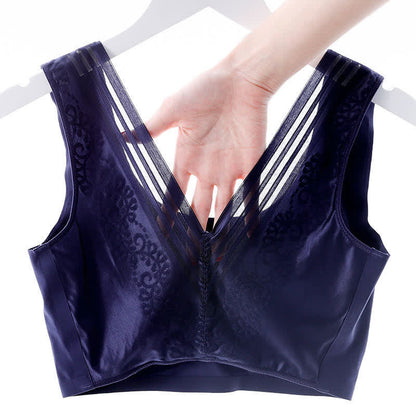 Soutien-gorge sans armatures grande taille avec dos élégant