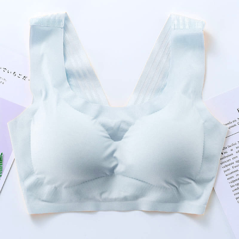 Soutien-gorge sans coutures et sans armatures avec dos design - Argent - 7XL - image 8