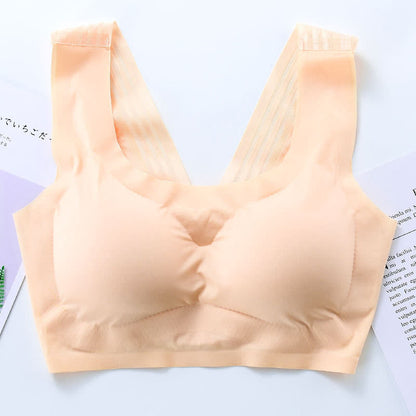 Soutien-gorge sans coutures et sans armatures avec dos design - Nu - 7XL - image 17