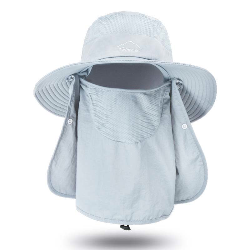 Chapeau bob multifonctionnel d'extérieur à séchage rapide - Gris clair - Taille unique - image 15