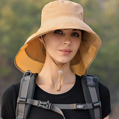 Chapeau bob à large bord pour randonnée en plein air