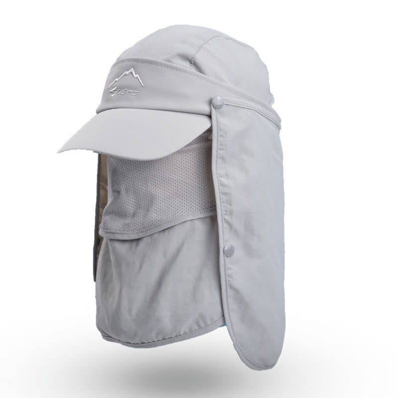 Casquette de baseball multi-usages avec protection solaire pour l'extérieur - Gris clair - Taille unique - image 4