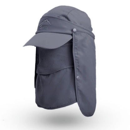 Casquette de baseball multi-usages avec protection solaire pour l'extérieur - Gris foncé - Taille unique - image 3