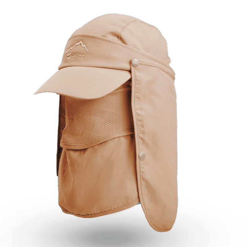 Casquette de baseball multi-usages avec protection solaire pour l'extérieur - Kaki - Taille unique - image 9