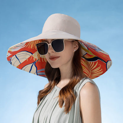 Chapeau bob réversible à large bord - Beige - Taille unique - image 7