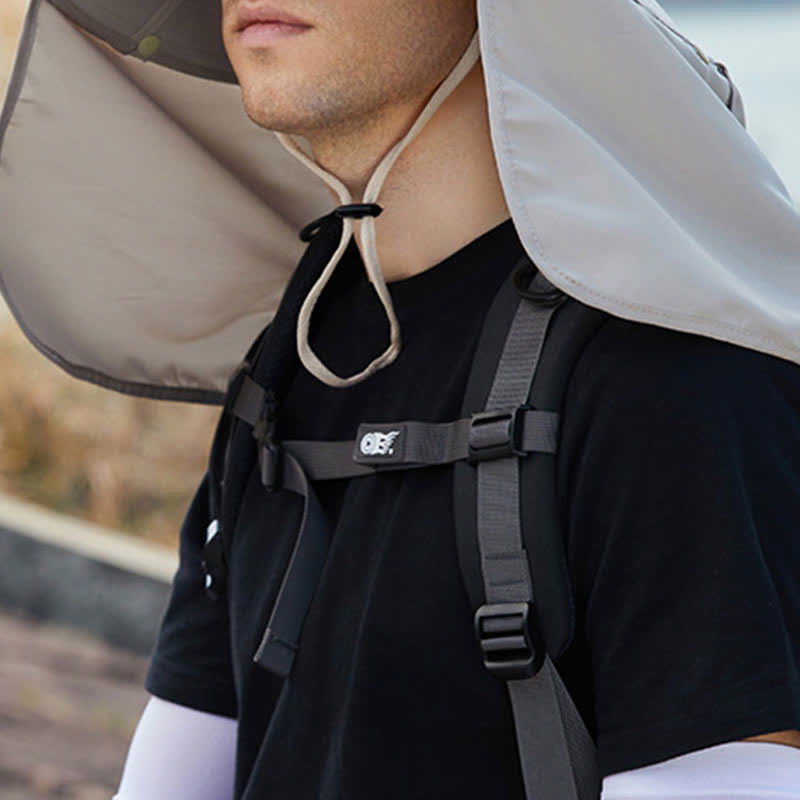 Chapeau de protection solaire avec rabat de nuque amovible - image 2