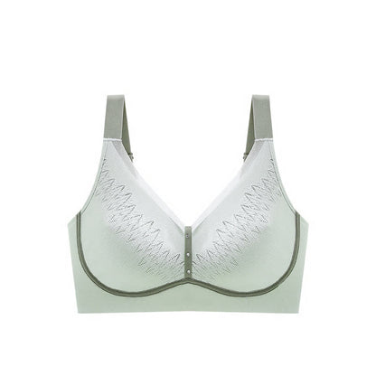 Soutien-gorge respirant sans armatures à blocs de couleurs grande taille