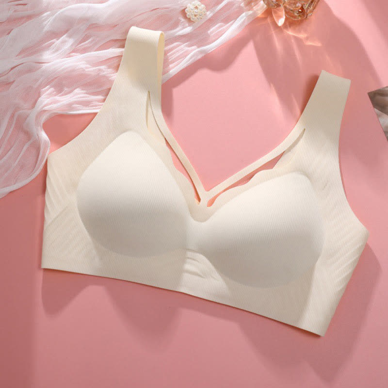 Soutien-gorge fin sans armatures à la mode - Blanc - 6XL - image 19
