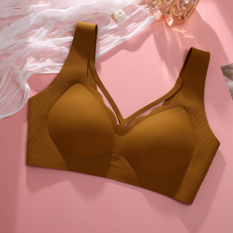 Soutien-gorge fin sans armatures à la mode - Caramel - 6XL - image 12