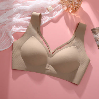 Soutien-gorge fin sans armatures à la mode - Nu - 6XL - image 13