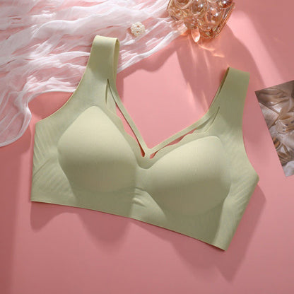 Soutien-gorge fin sans armatures à la mode - Vert - 6XL - image 7