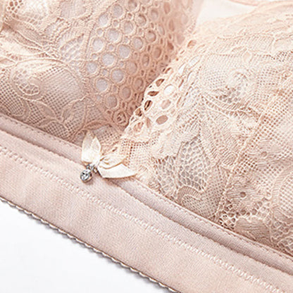 Soutien-gorge léger sans armatures à broderie florale - image 9