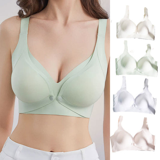 Soutien-gorge d'allaitement léger et uni sans armatures - image 0