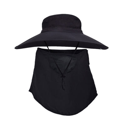 Masque de protection solaire d'extérieur, chapeau bob - Noir - Taille unique - image 1