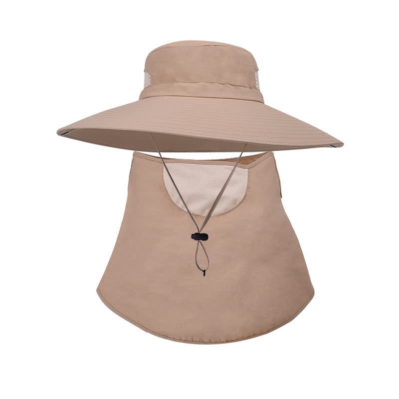 Masque de protection solaire d'extérieur, chapeau bob - Kaki - Taille unique - image 16
