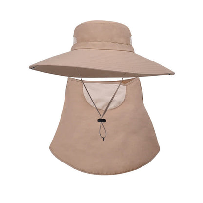 Masque de protection solaire d'extérieur, chapeau bob - Kaki - Taille unique - image 16