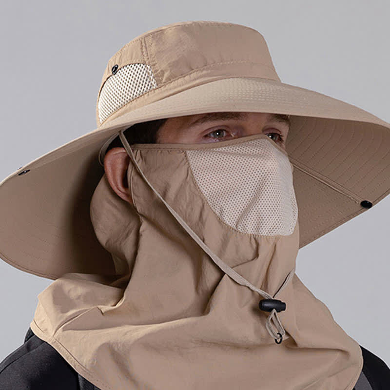 Masque de protection solaire d'extérieur, chapeau bob